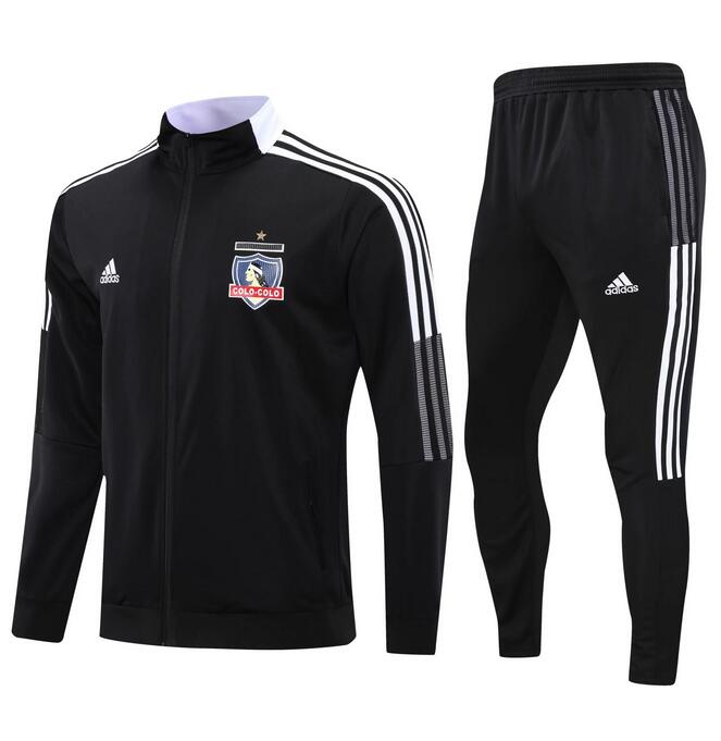 2021/22 Colo-Colo Black Training Kits Jacket with Pants